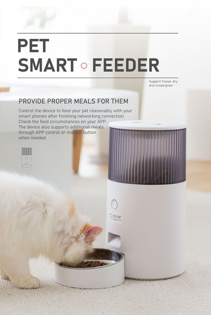 Automatisches Cat Food Dispenser App Remote Steuerautomatische Hundefutter-Zufuhr Wifi 0