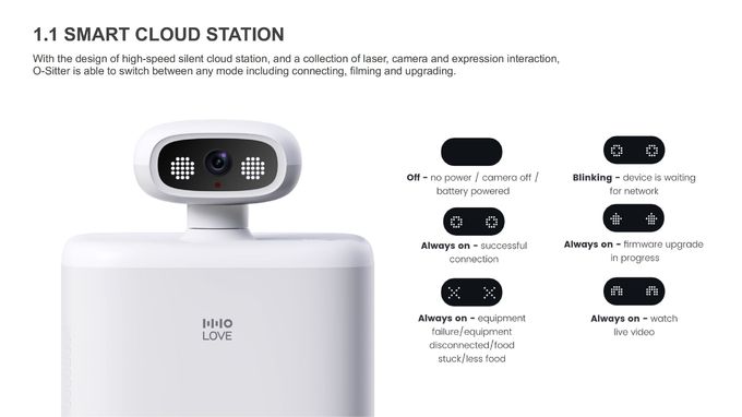 Intelligenter Haustier-Begleitroboter mit 2,5-Liter-Futterspender und 4-facher Digitalzoom-Kamera 2