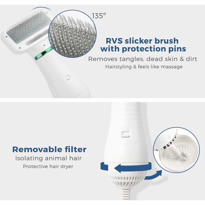 Vakuumhund, der Kit Pets Hair Vacuum Rotary-Knopf-Hundehaar-Pflegenmaschine pflegt 0